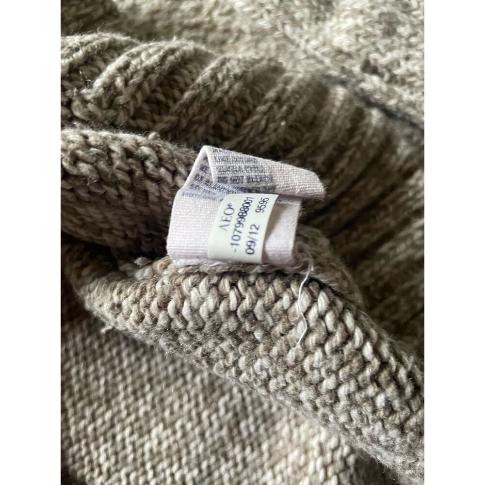 American Eagle Chunky Knit Fisherman Sweater Size Small Cotton/wool Academia AE - Picture 6 of 10